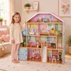 Rijoka drewniany domek dla lalek Villa XXL - w tym zestaw Podgląd zdjęcia produktu 1