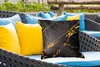 MuchoWow® Outdoor Kissen - Marmor - Gold - Schwarz - Hip - Produktbild-Vorschau 4