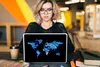 MuchoWow® Laptop Aufkleber Sticker Cover Weltkarte - Produktbild-Vorschau 5