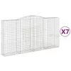 Gabionen mit Hochbogen 7 Stk. 400x50x200/220cm Verzinktes Produktbild-Vorschau 1