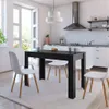 vidaXL Esstisch Schwarz 120x60x76 cm Holzwerkstoff Produktbild-Vorschau 2