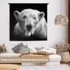 MuchoWow® Wandteppich Wandbehang Eisbär - Tier - Schwarz - Produktbild-Vorschau 2