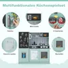 Dětská kuchyňka COSTWAY, dřevěná kuchyňka na hraní s Náhled obrázku produktu 6