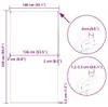 vidaXL Duschrollo 140x240 cm Stoffbreite 136 cm Produktbild-Vorschau 8