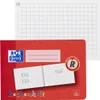 A red notebook cover with a white grid paper background behind it. Voir les images du produit