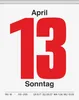 BRUNNEN 1070313006 Tagesabreißkalender 98x142mm Nr.13 Náhľad obrázku produktu 3