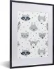 MuchoWow® MuchoWow® Gerahmtes Poster Tiere - Design - Produktbild-Vorschau 1