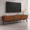 TIVOLI Lowboard aus Massivholz, 180 cm Kastanie Finish- TV Produktbild-Vorschau 2