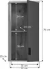xonox.home Hängeschrank Grado Nox Oak Nachbildung 37x75x25 Produktbild-Vorschau 7