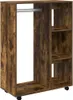 vidaXL Šatní skříň Smoked Oak 80x40x110 cm výrobek ze dřeva Náhled obrázku produktu 1
