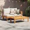 vidaXL Gartensofa mit 1 Armlehne 2-Sitzer Massivholz Akazie Produktbild-Vorschau 2