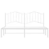 Bettgestell mit Kopfteil Metall Weiß 160x200 cm Produktbild-Vorschau 5