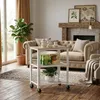Relaxdays 4052025848217, 3 pół., Naturalne drewno, Biały, 4 Podgląd zdjęcia produktu 2