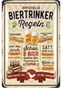 LANOLU Blechschilder retro Bier Bar Deko, Metallschilder Produktbild-Vorschau 1