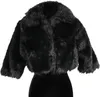 T3278-0100-XS schwarz Damen Pelzjacke Charleston Bolero Produktbild-Vorschau 3