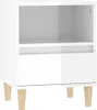 vidaXL Noční stolky 2 ks. Bílý vysoký lesk 40x35x50 cm Náhled obrázku produktu 6