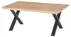 home24 Couchtisch - Eiche / Schwarz - Eiche massiv / Eisen Produktbild-Vorschau 1