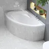 BADLAND Baignoire d'angle Marea GAUCHE 160x100 avec vidage, Voir les images du produit 1