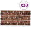 The Living Store 3D-Wandpaneele 10 Stk. Dunkelbraun Produktbild-Vorschau 2