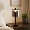 LED Tischleuchte, Akku, USB, Schwarz, Dimmbar, H 34,5 cm Produktbild-Vorschau 3
