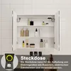 LED Spiegelschrank 80x70 cm mit Rasier-Steckdose Drei Produktbild-Vorschau 6