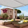 PRIMEYARD Pergola 4x4 m Aluminium-Pfosten mit Lamellendach Produktbild-Vorschau 9