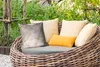MuchoWow® Outdoor Kissen - Marmor - Weiß - Gold - Abstrakt Produktbild-Vorschau 3