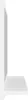 A side view of a white shelf with a white vertical panel behind it, suggesting a cabinet or mirror. Produktbild-Vorschau