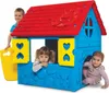 Three children playing in and around a colorful plastic playhouse. Náhľad obrázku produktu