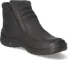 A black leather boot with a zipper on a white background. Náhľad obrázku produktu