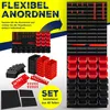 MASKO® Wandregal + Stapelboxen + Werkzeughalter | 45 tlg Produktbild-Vorschau 5
