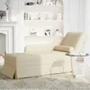 vidaXL Chaise longue con bolster e bracciolo destro Lino Anteprima dell’immagine prodotto 2