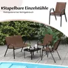 COSTWAY Set 4 pezzi di mobili da giardino, mobili da Anteprima dell’immagine prodotto 6