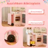 Cucina per bambini COSTWAY con piano di lavoro estraibile, Anteprima dell’immagine prodotto 4