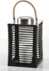 LED Outdoor Laterne im Rattan Look Solarbetrieb incl. Akku Produktbild-Vorschau 1