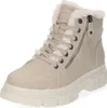 A single cream-colored winter boot with white fur lining and a thick white sole, shown from a three-quarter angle against a white background. Anteprima dell’immagine prodotto
