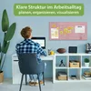 banjado Magnettafel rosa 78x37cm groß Magnetwand aus Metall Produktbild-Vorschau 4