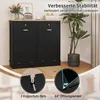Meuble de rangement COSTWAY pour poubelles de 40 litres, Voir les images du produit 7