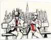 Bilder auf glas - Jazz Musik Musiker - 120x80cm - Produktbild-Vorschau 1