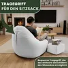 Dreamroots Bean Bag, Puff 90x90x100 cm, pouf con Anteprima dell’immagine prodotto 5