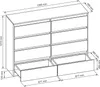 Mobelsta Kommode, Schrank mit Schubladen, Modernes Produktbild-Vorschau 3