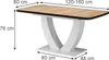 Vicco Esstisch Fenaro, 120 x 80 cm ausziehbar, Goldkraft Produktbild-Vorschau 3