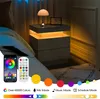 Set di 2 comodini Ropilly con illuminazione LED, colore Anteprima dell’immagine prodotto 3