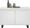 Kommode >AUSTIN< in modern white, HWP - 111x74x40cm Produktbild-Vorschau 1