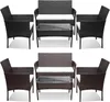 Jayseuw Set da salotto 4 pezzi Mobili da balcone Set da Anteprima dell’immagine prodotto 9