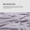 Soffice coperta di flanella 150x200cm (Etherea grigio Anteprima dell’immagine prodotto 4