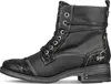 Mustang Damen Boot Stiefelette Prägemuster 7-Loch-Schnürung Produktbild-Vorschau 45
