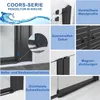 AQUABATOS Doppeltür 90 x 195 cm Nischentür dusche 6 mm ESG Produktbild-Vorschau 6