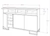 Große Kommode Fernsehschrank LUNA 3D Golden Craft Produktbild-Vorschau 4