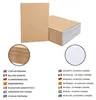 BELLE VOUS 48er Pack Notizbuch A6 Blanko Unliniertes Produktbild-Vorschau 4
